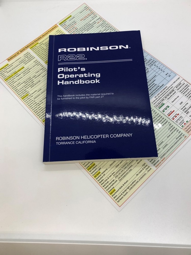 Robinson 22 POH Book  + Complimentary Extended Quick Reference Checklist