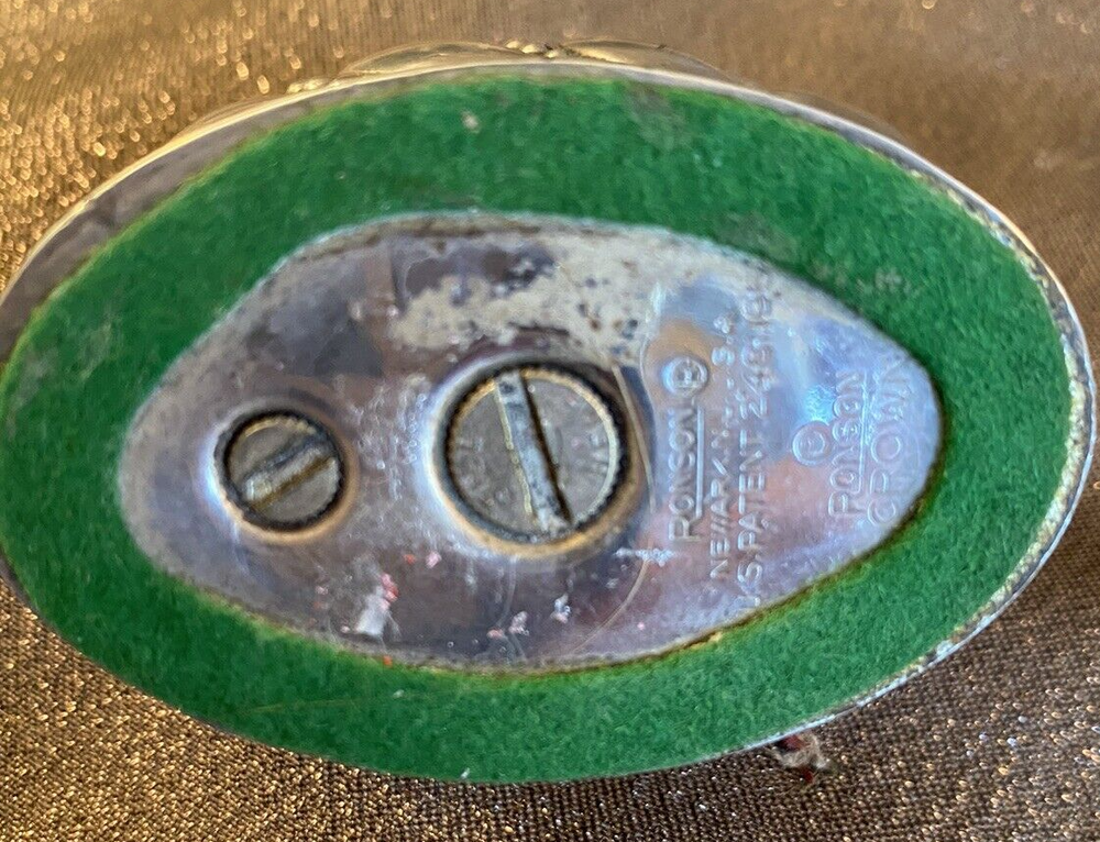 Vintage Ronson Waldorf Table Silver Plate Lighter