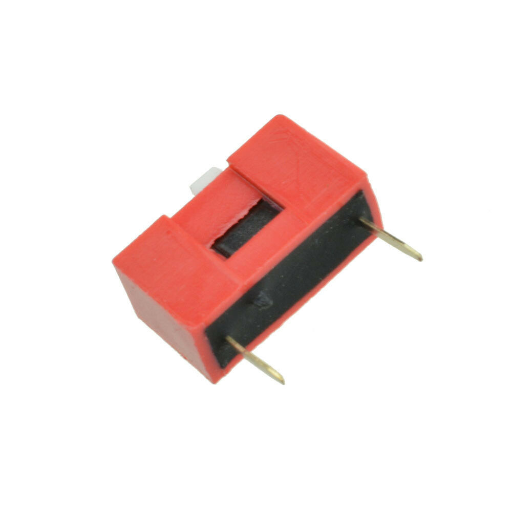 10Pcs Slide Type Switch Module 1-Bit 2.54mm 1 Position Way DIP Red Pitch