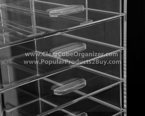 305Displays 8 Pull Out drawers Clear Cube Acrylic Organizer