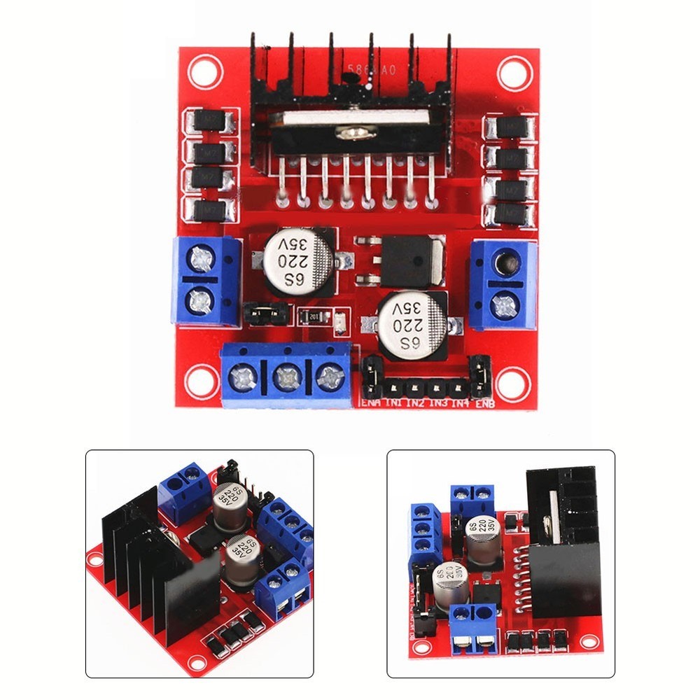 Advanced L298N Motor Driver Module for Robot and RC Car Projects