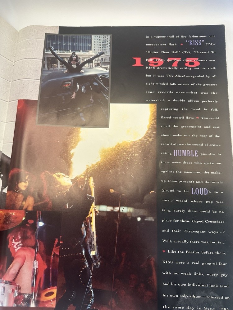 KISS Reunion Tour Book Program 1996-97 Ace Peter Paul Gene