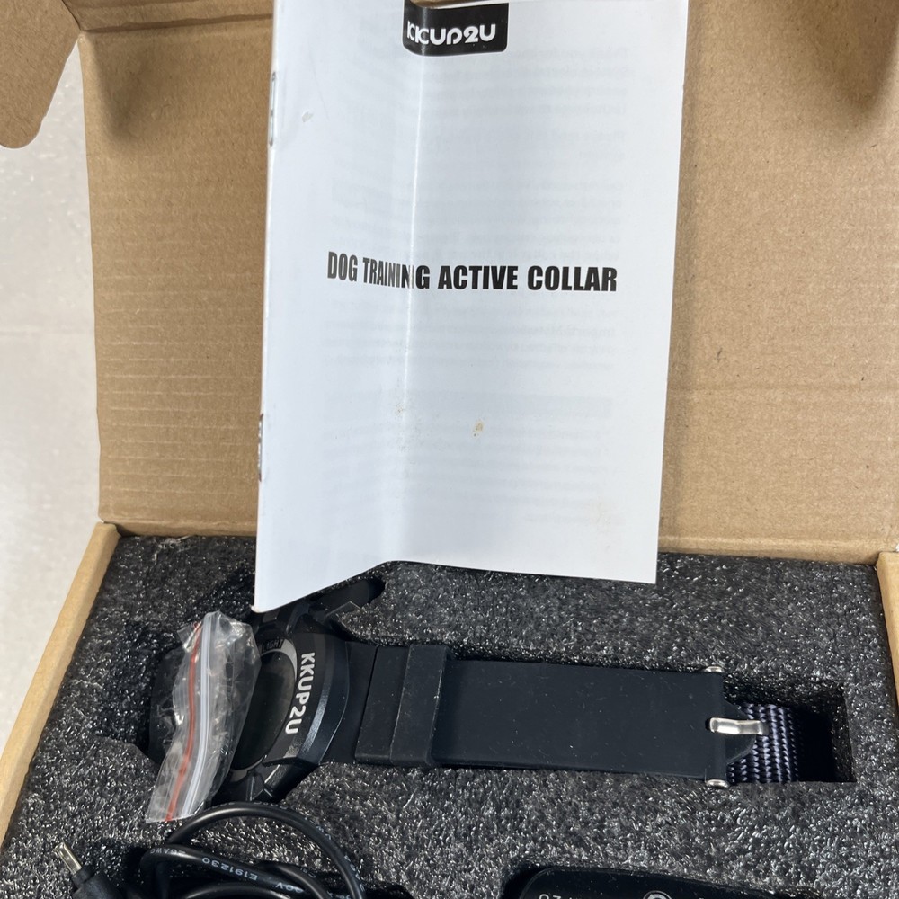 Rechargeable Waterproof Dog Training Collar Set w/ Watch Remote Open Box