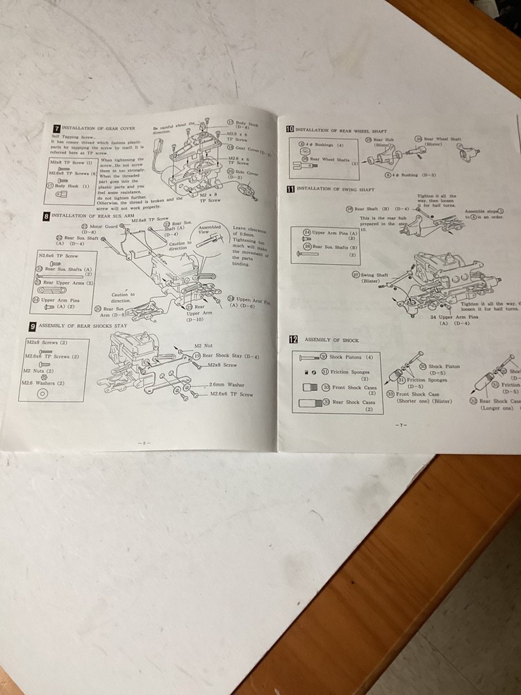 VINTAGE KYOSHO BAJA BUG MANUAL