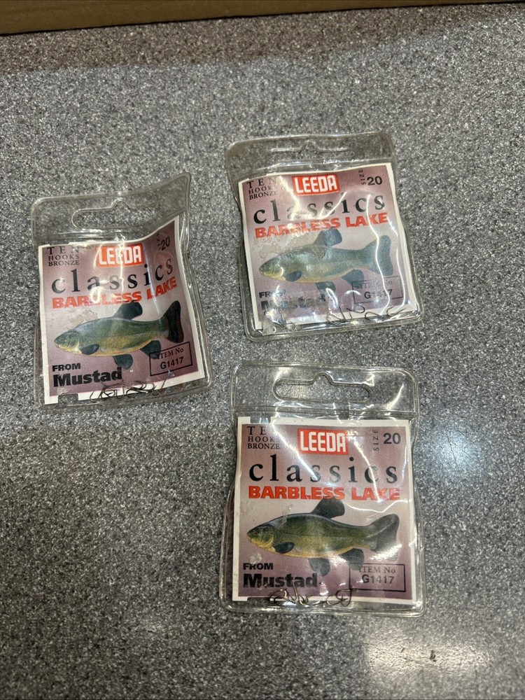 Leeda Classics Barbless Lake Size 20 3pks