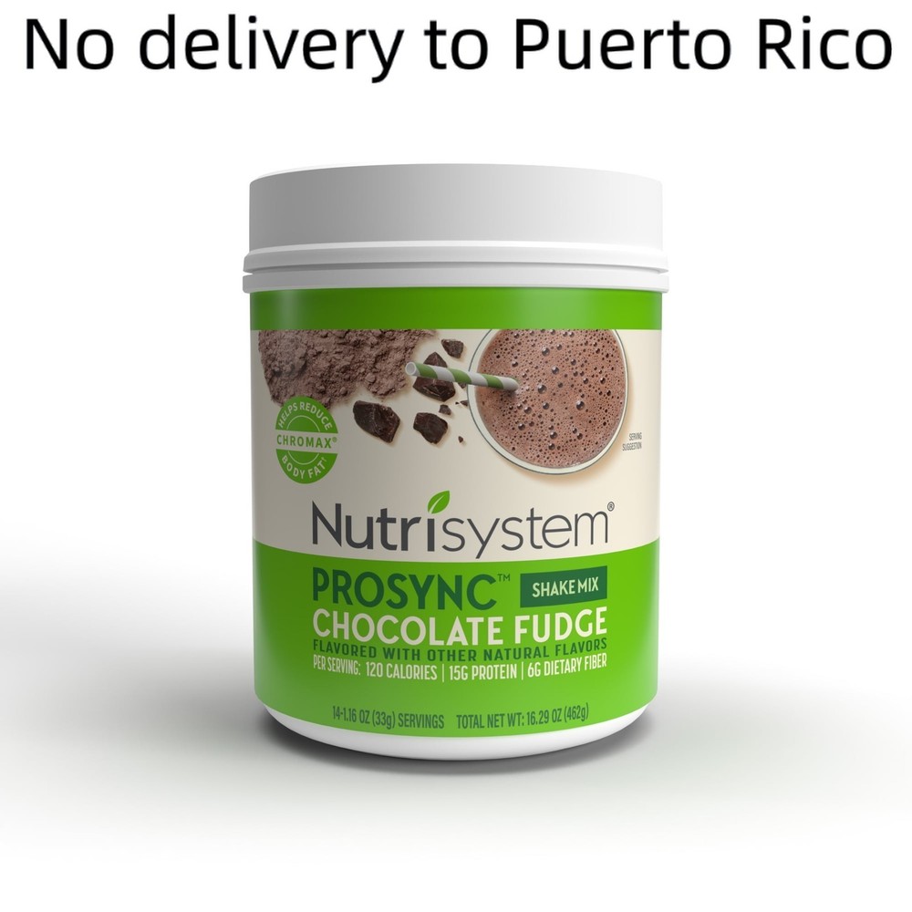 Nutrisystem Prosync Chocolate Fudge Shake, 15g Protein
