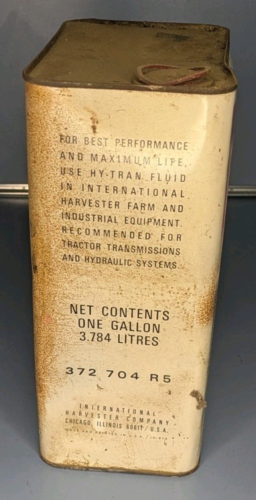 Vintage Ih Hy Tran Fluid Can