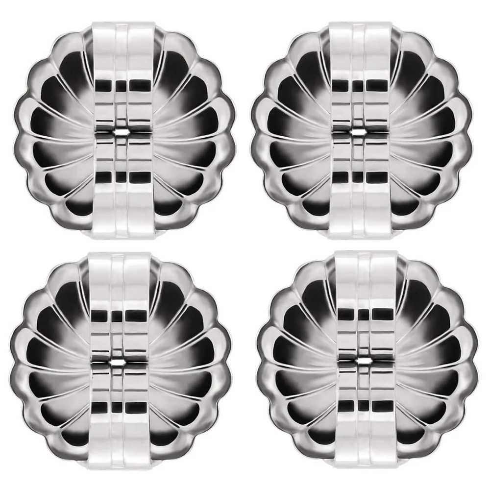 Sterling Silver 7.2mm Large Earring Backs Secure Locking Hypoallergenic (2Pair)