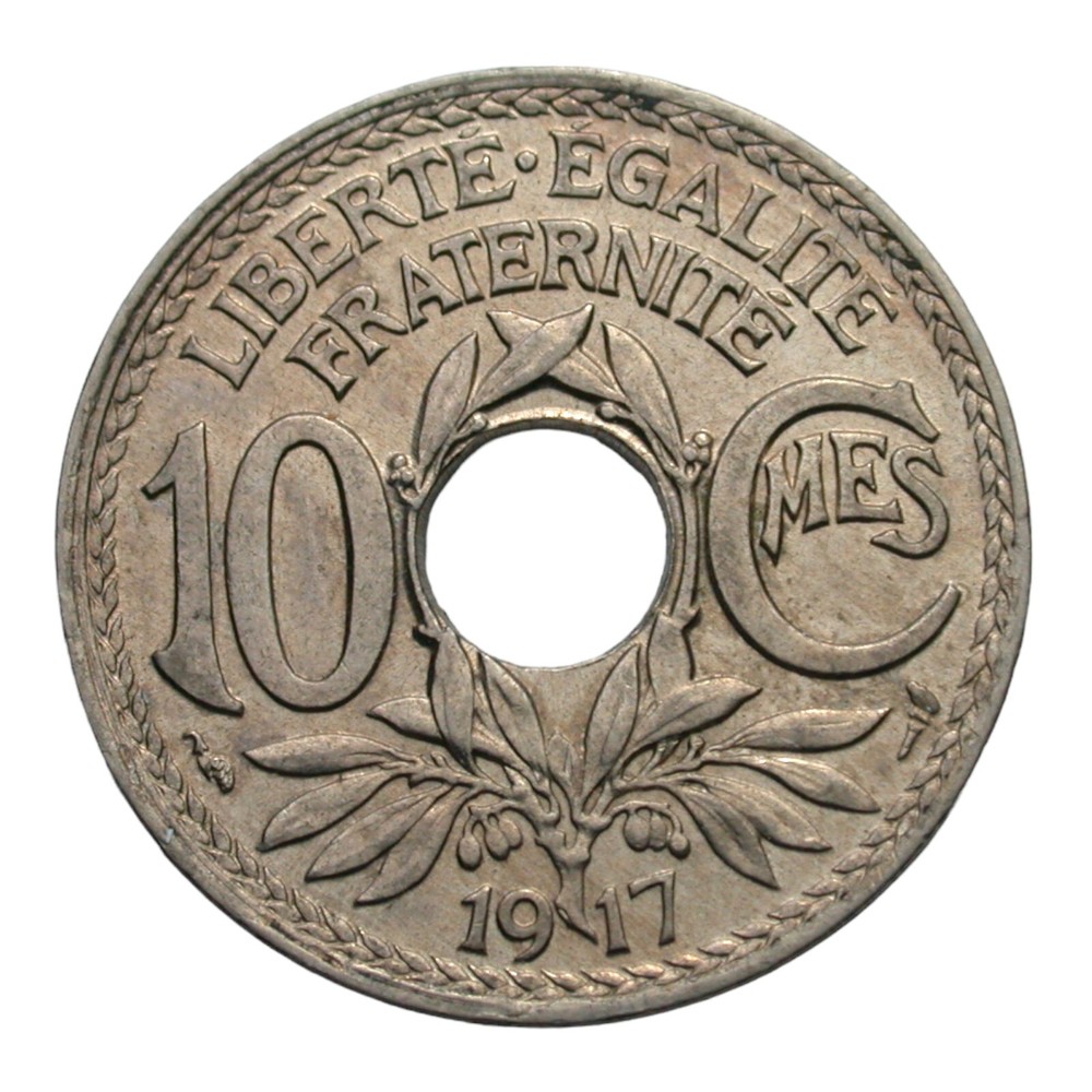 France 1917 10 Centimes UNC