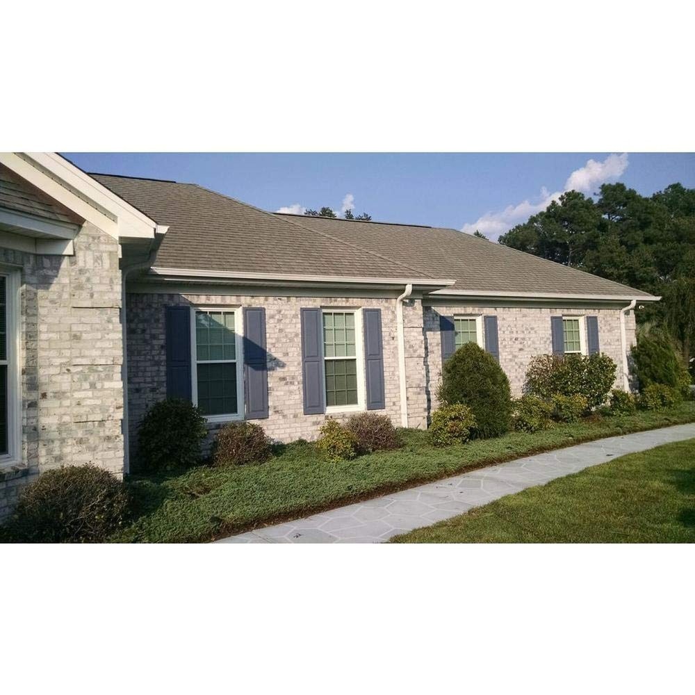 Ekena Millwork Lifetime Vinyl LP2S12X06700PG Standard Two Equal Panel Vinyls,...