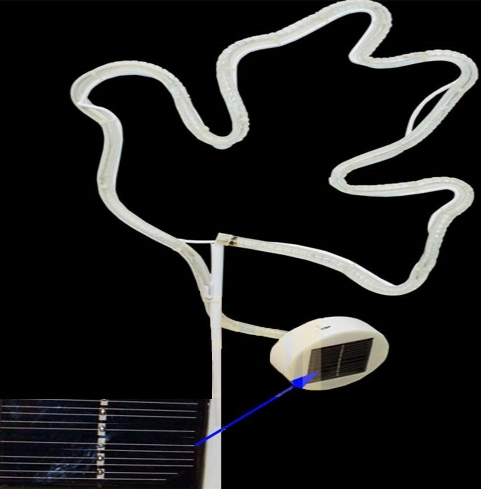 Solar Power Christmas Dove Light