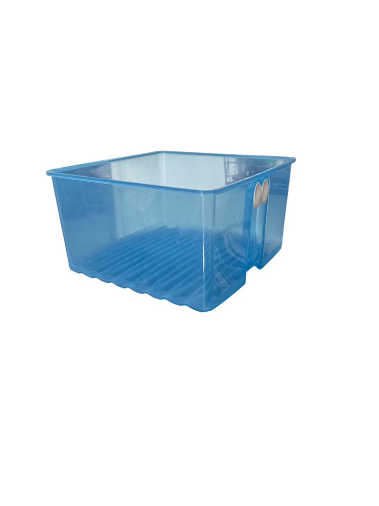 Tupperware Fridgesmart Replacement Square Container NO LID  4351A-1 Blue EUC