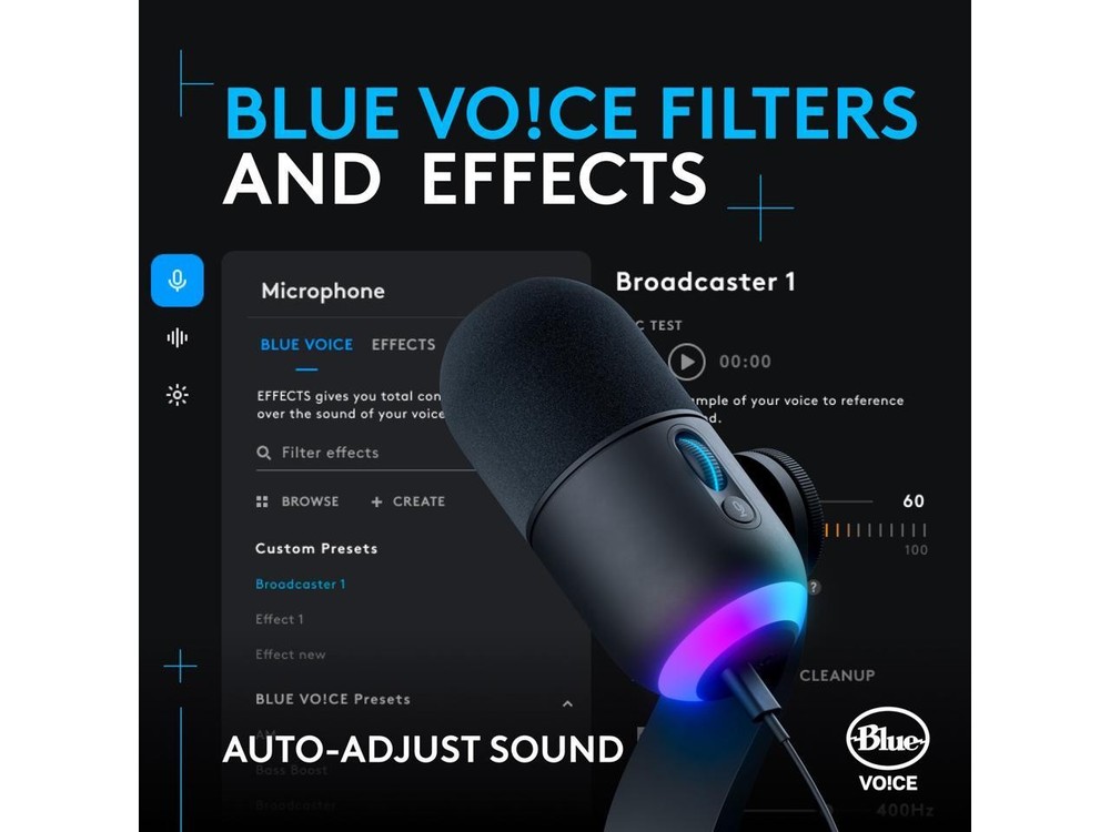 Logitech G Yeti GX Dynamic RGB Gaming Microphone with LIGHTSYNC, USB Mic for Str