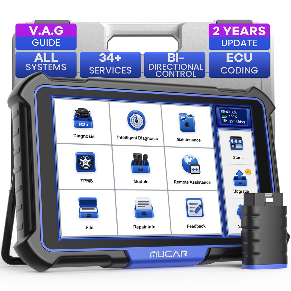 MUCAR VO8 Auto OBD2 Scanner Bi-Directional Key Coding All System Diagnostic Tool