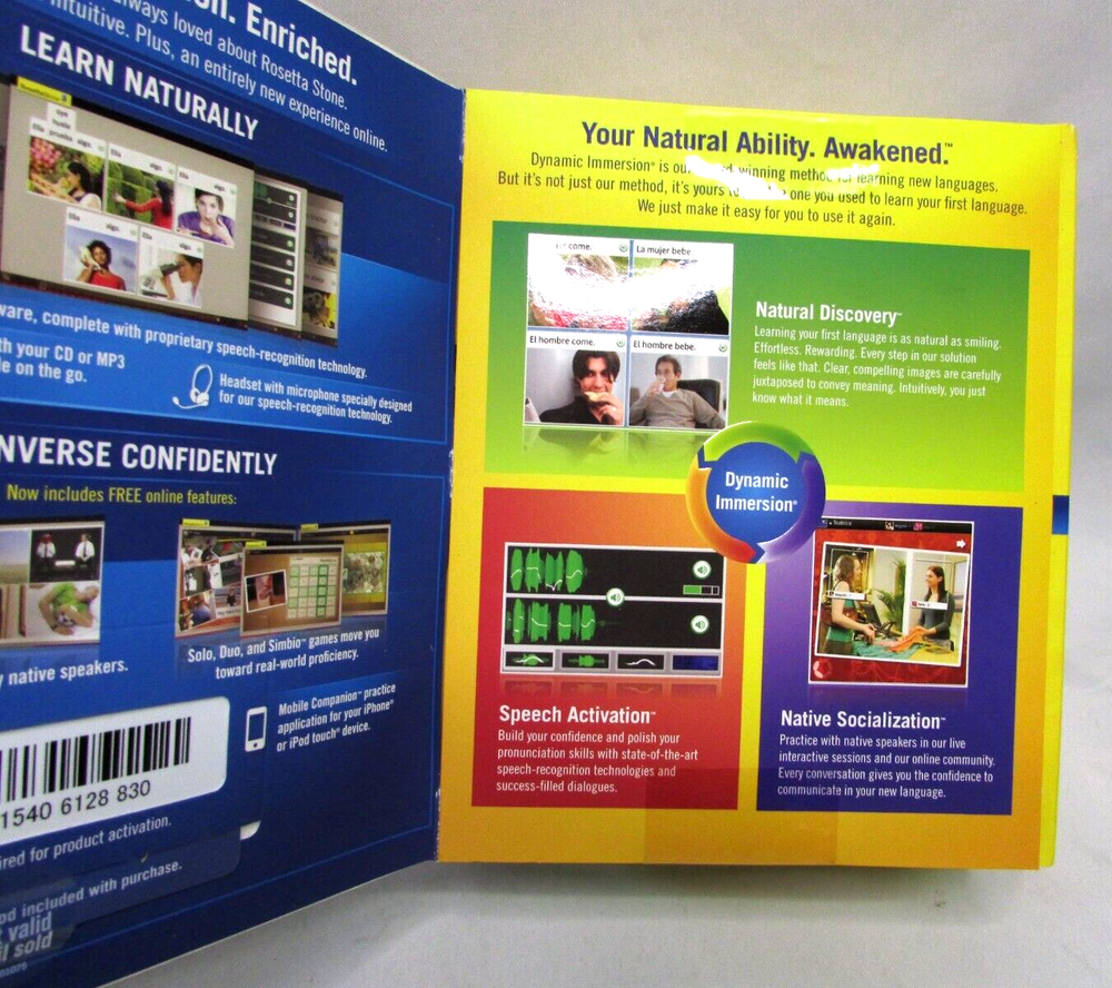 Rosetta Stone German Level 1 Version 4 for Windows, Mac - New