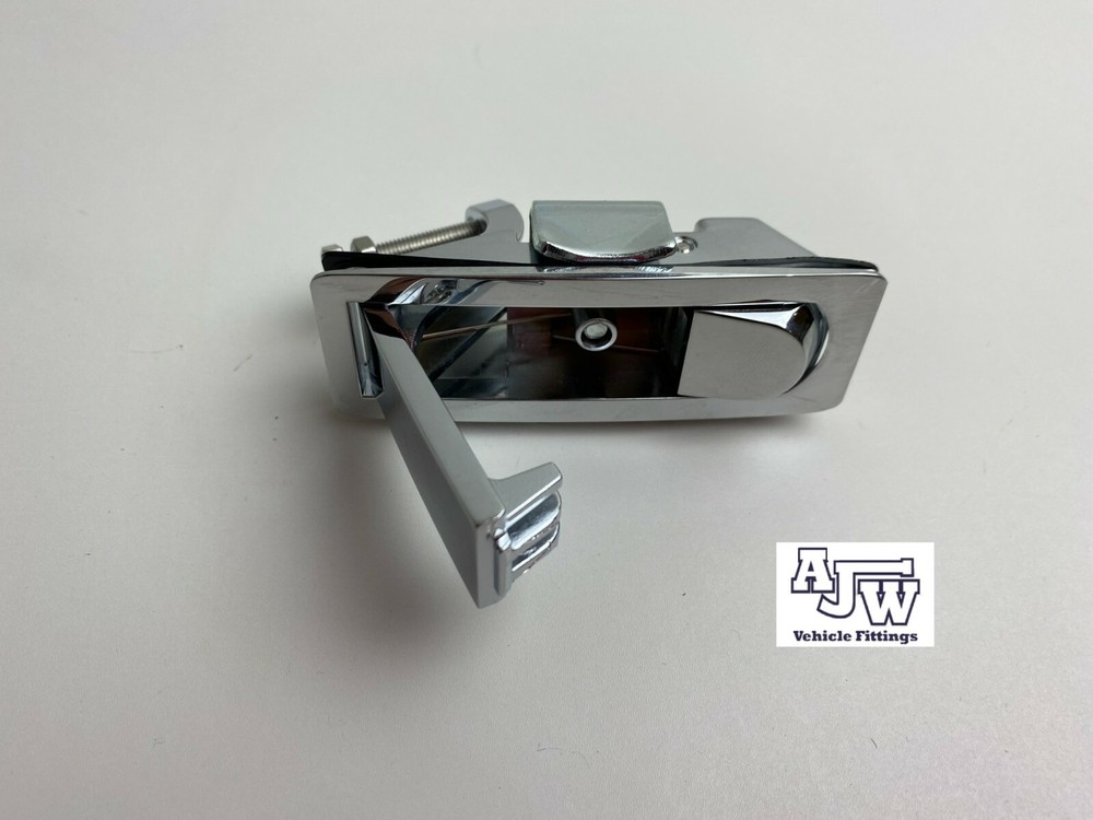 2 Compression Latch Non Locking CHROME Lever Lock Trailer Locker Door TackBox