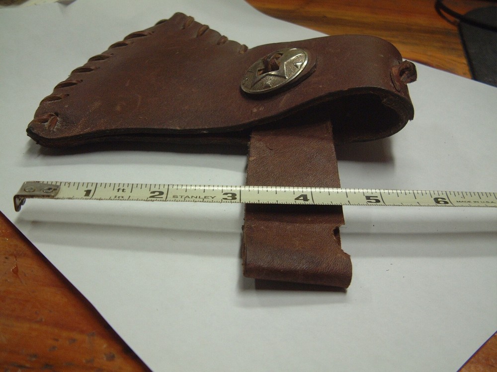 Primitive Handcrafted Leather Axe Sheath Protector Camping Axe Handle Guard