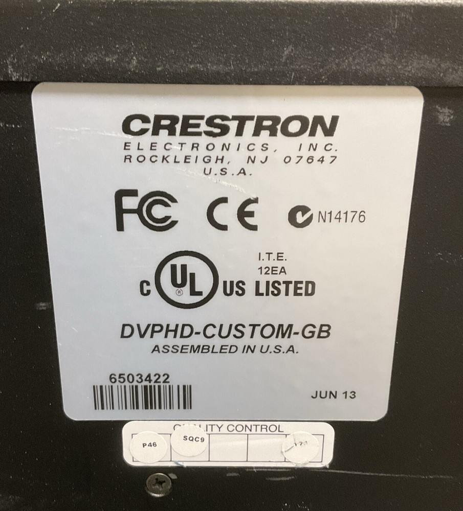 Crestron High Definition Video Processor DVPHD-Custom-GB | No Power Supply