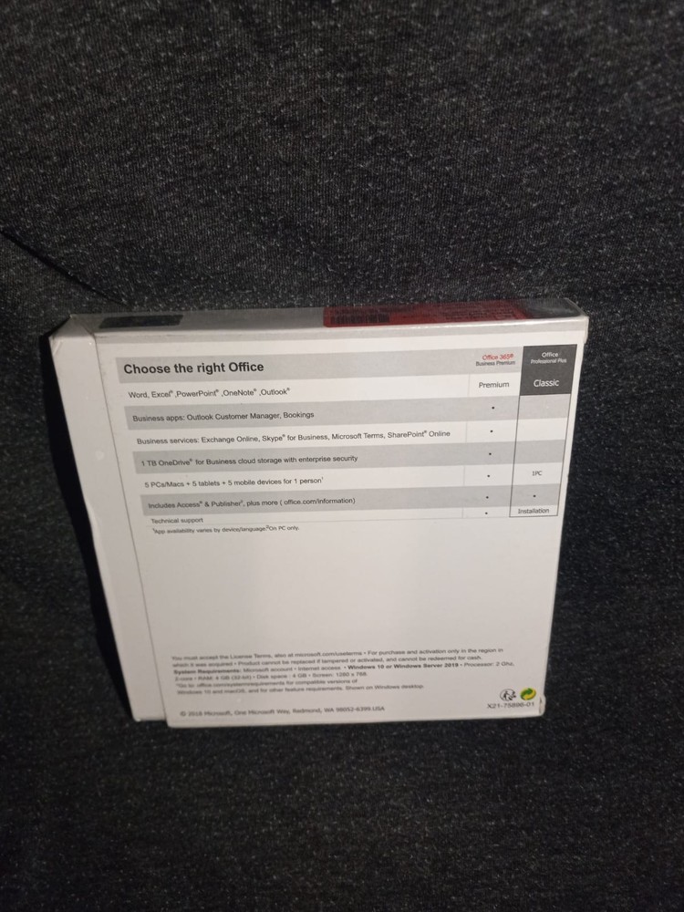 Microsoft ​Office Professional Plus 2019 DVD Sealed Retail Package For One User
