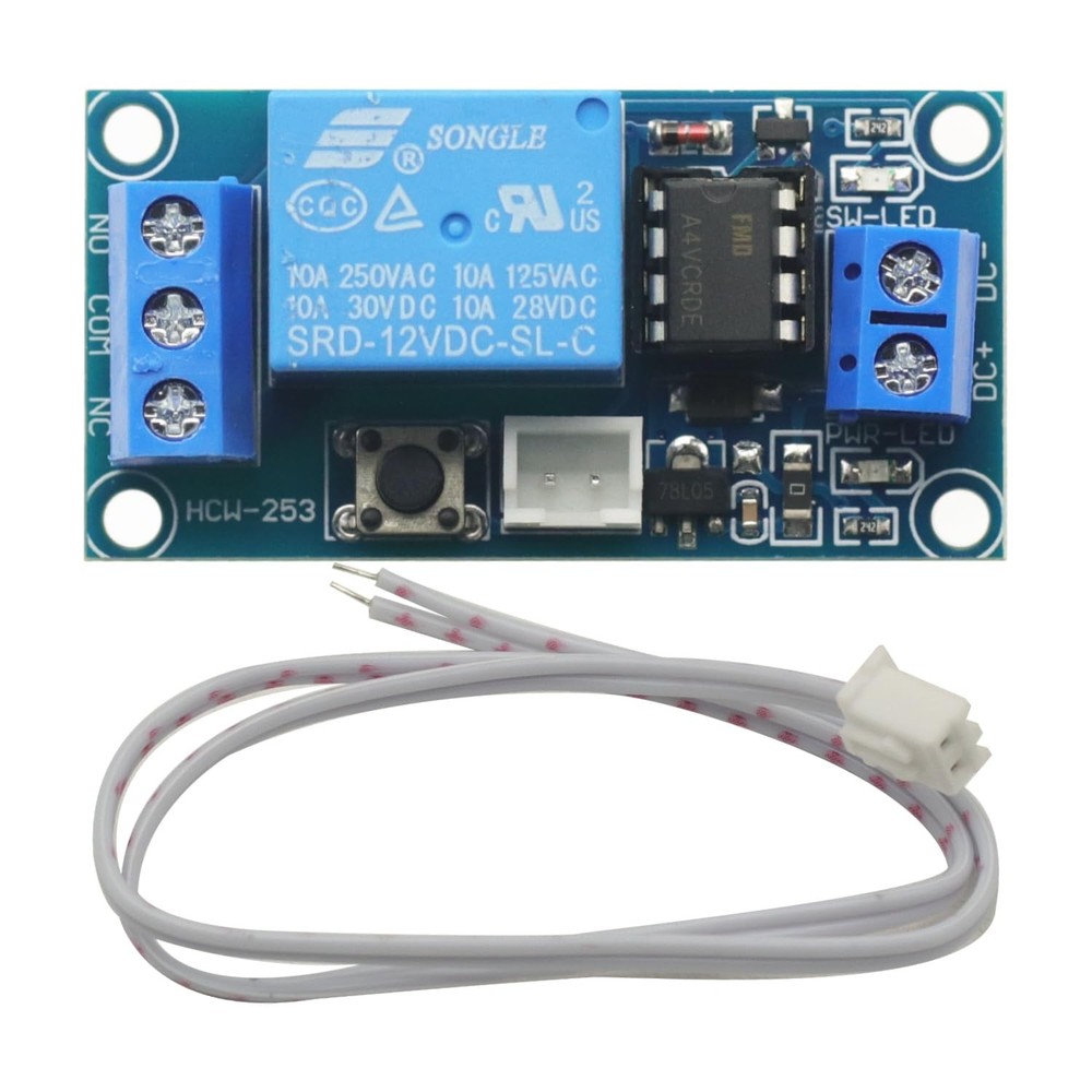 2pcs 1 Channel DC 12V Latching Relay Module with Touch Bistable Switch One Ch...