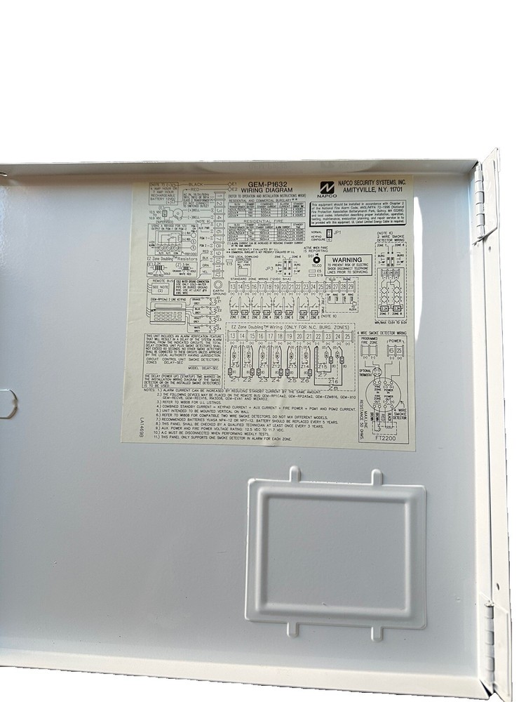 Napco Gemini GEM P1632Hybrid Hardwire/Wireless Control Panel 1919