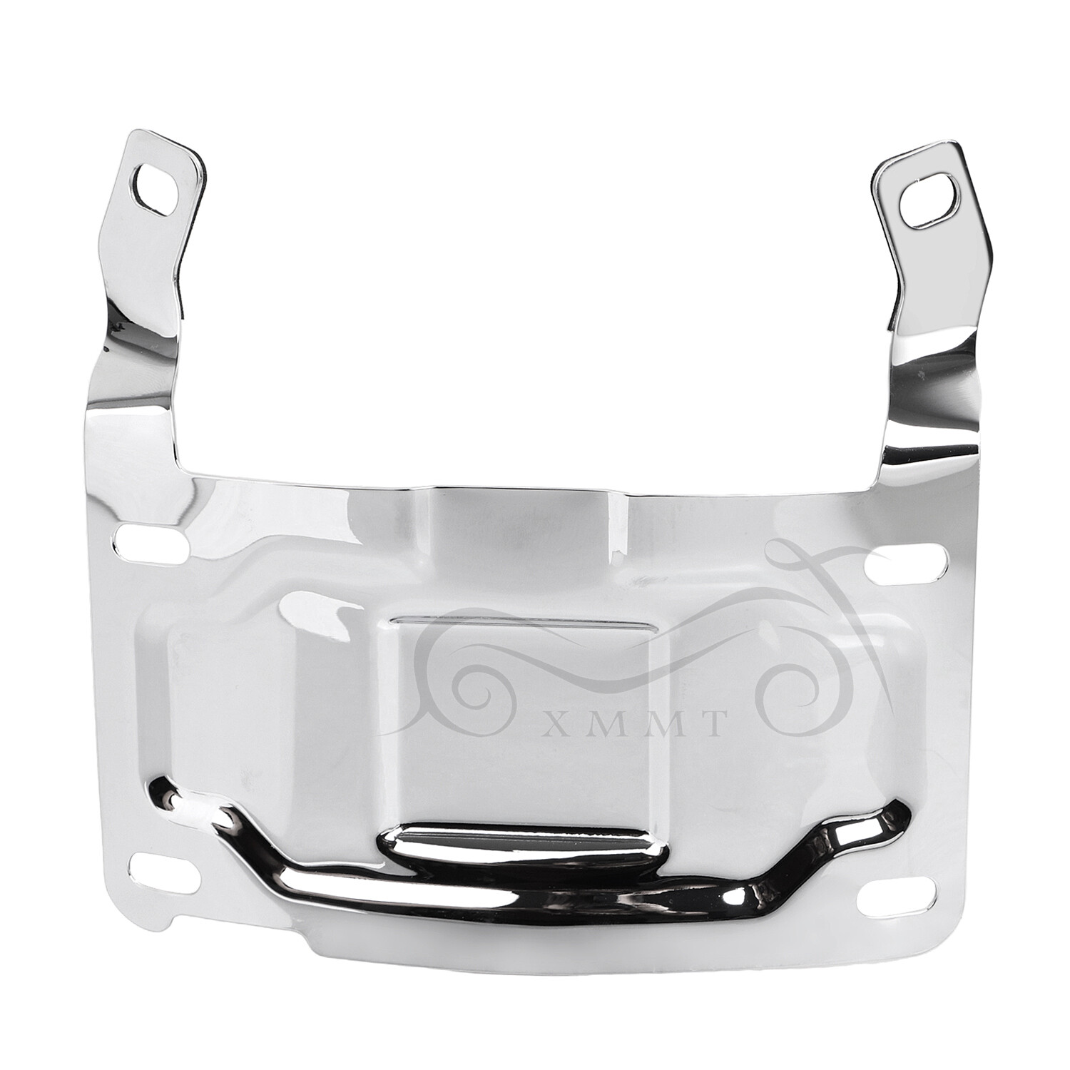 Chrome License Plate Relocation Mount Kit For Harley Tour Glide Ultra Classic