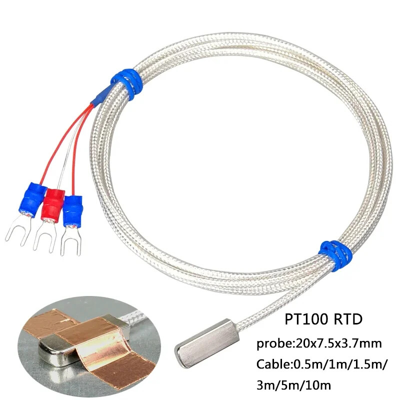 Stainless Steel PT100\K Pasted Type Surface Measurement patch temperature Sensor