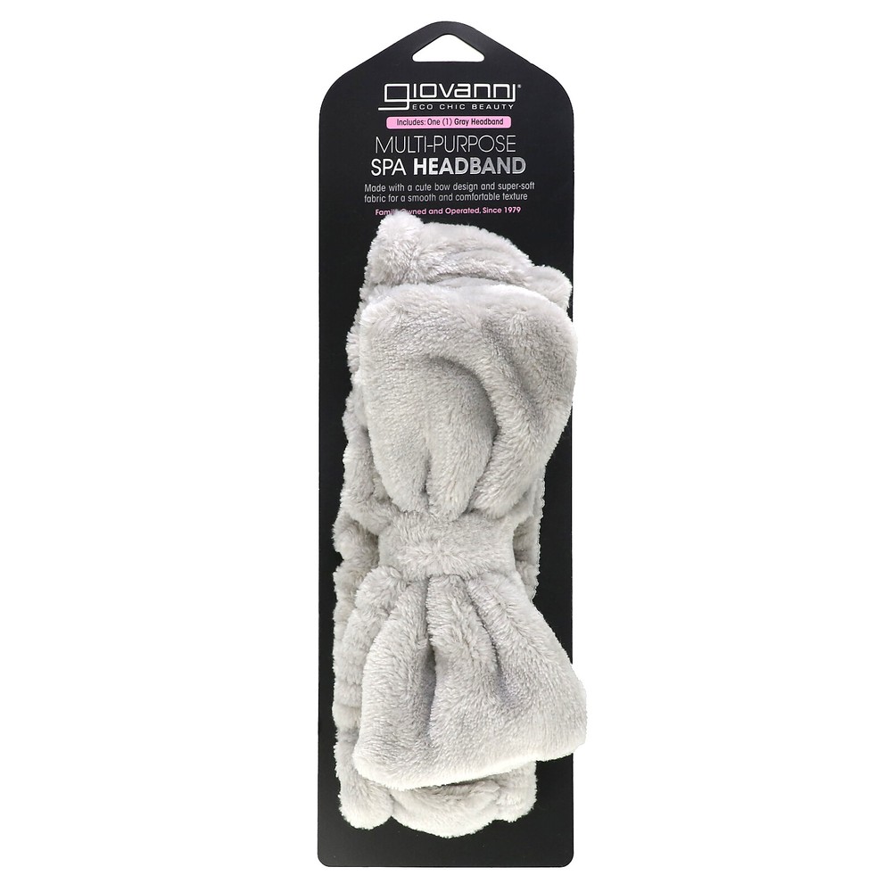 Multi-Purpose Spa Headband, Gray, 1 Headband