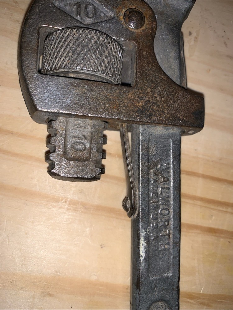 2 Vintage 10" STILLSON Pipe Wrenches