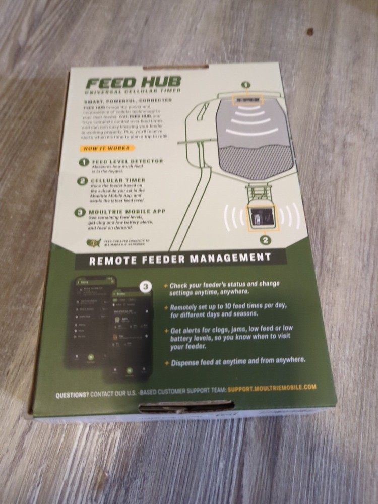 Moultrie Mobile Feed Hub Universal Cellular Timer - New Sealed Box