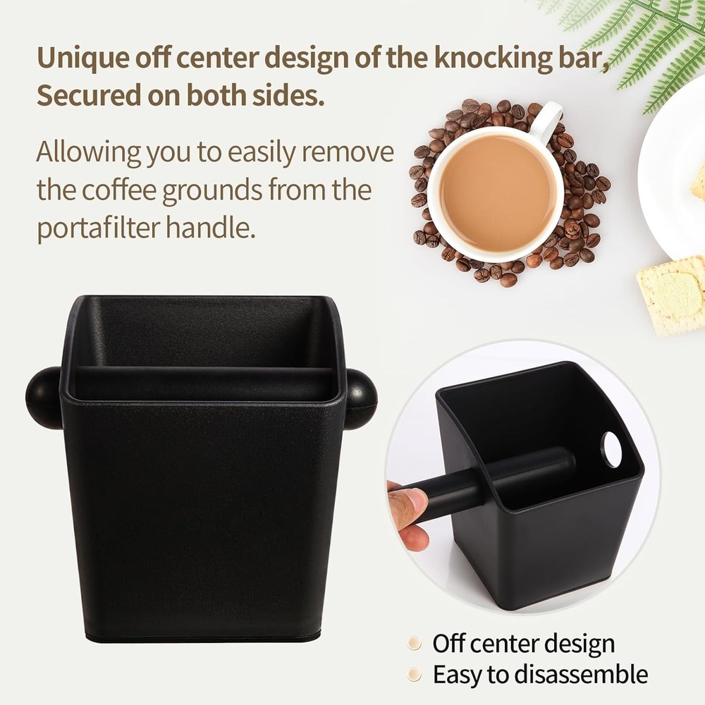 Knock Box Square High Sidewall Design Espresso