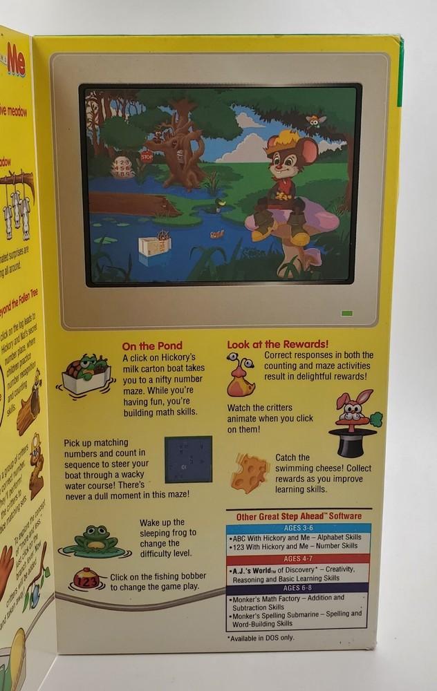 1994 Unopened 123 with Hickory and Me Macintosh Interactive Educational Software