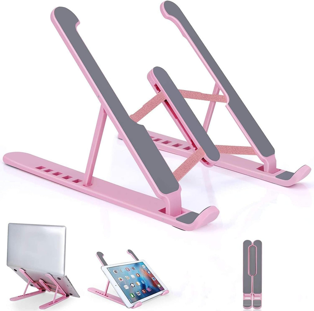 Portable Adjustable Laptop Stand Foldable Ergonomic Riser for Desk