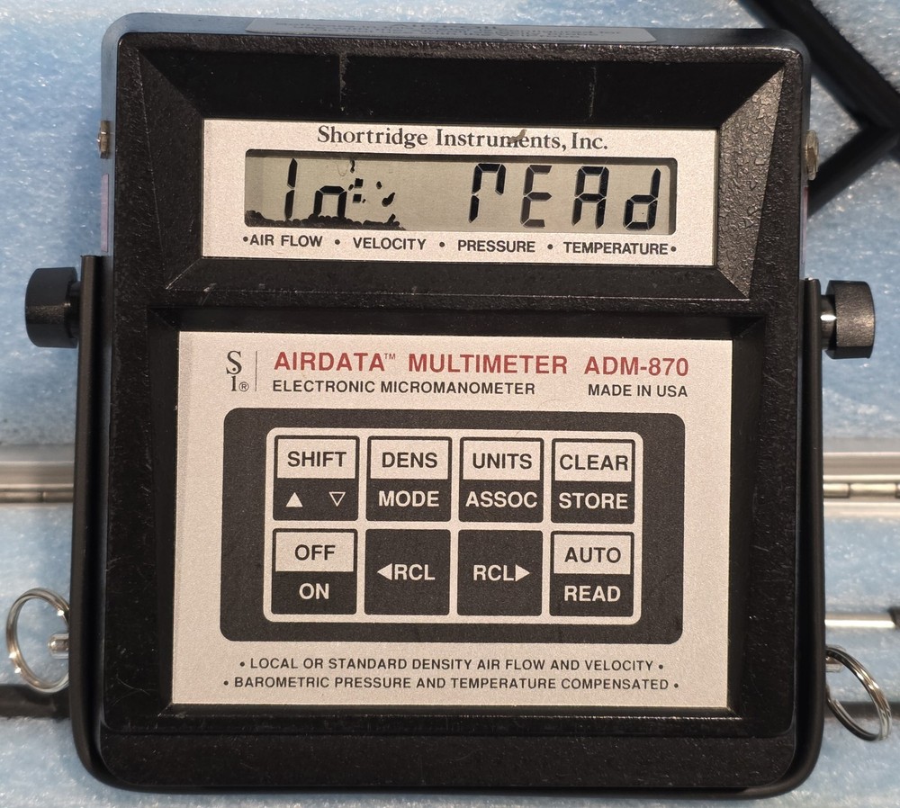Shortridge Instruments Airdata Multimeter Electronic Manometer ADM-870