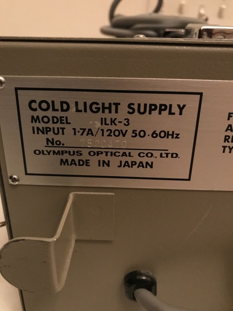 Olympus ilk-3 light source cold light supply