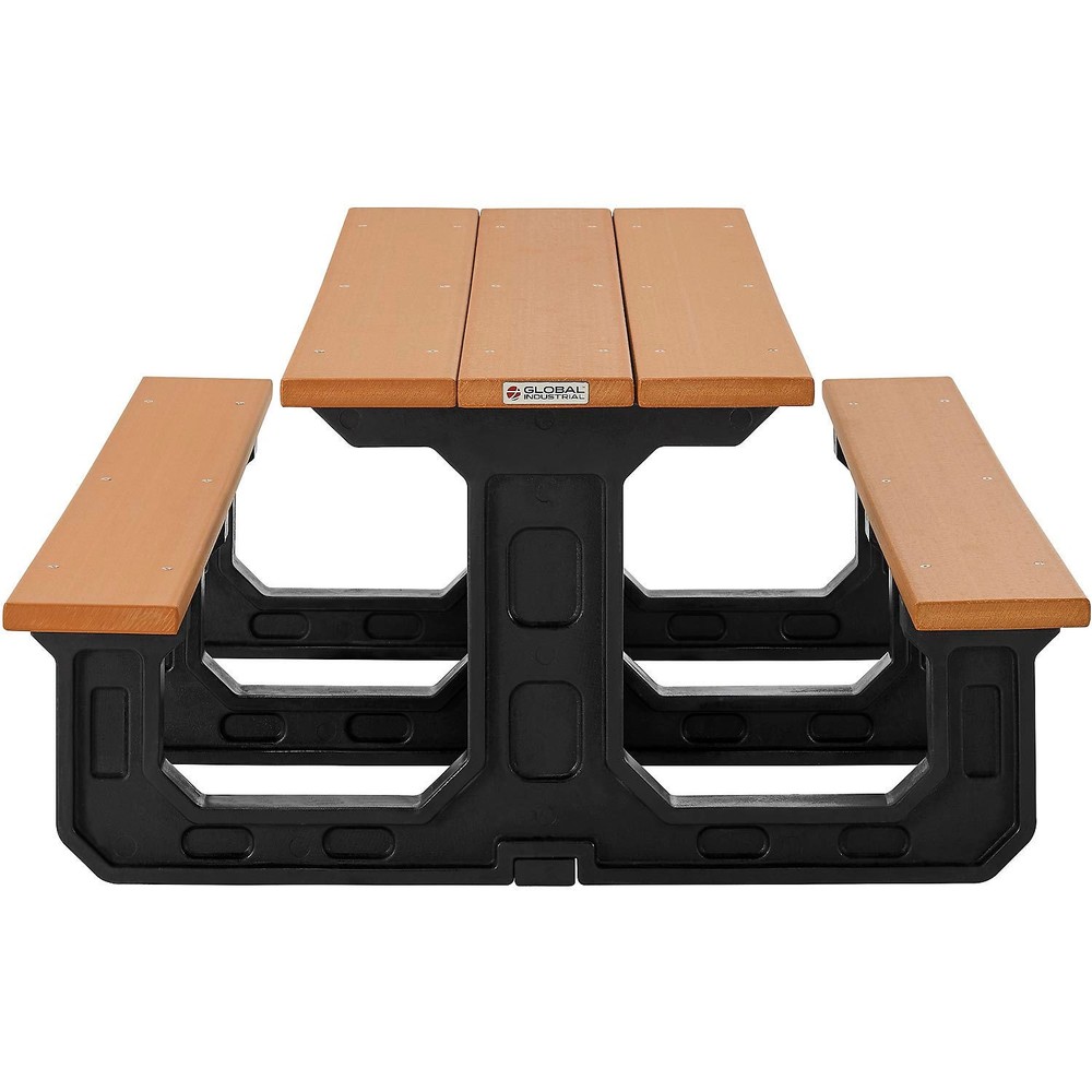 Global Industrial Outdoor 6' Rectangular Picnic Table Recycled Plastic with