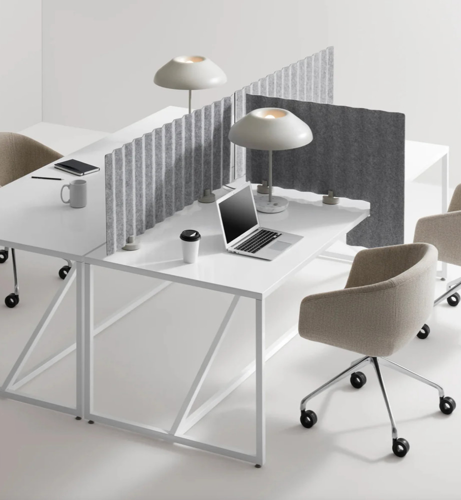 BLU DOT [1] Gray Weighted Base for Privacy Panel Workspace Divider