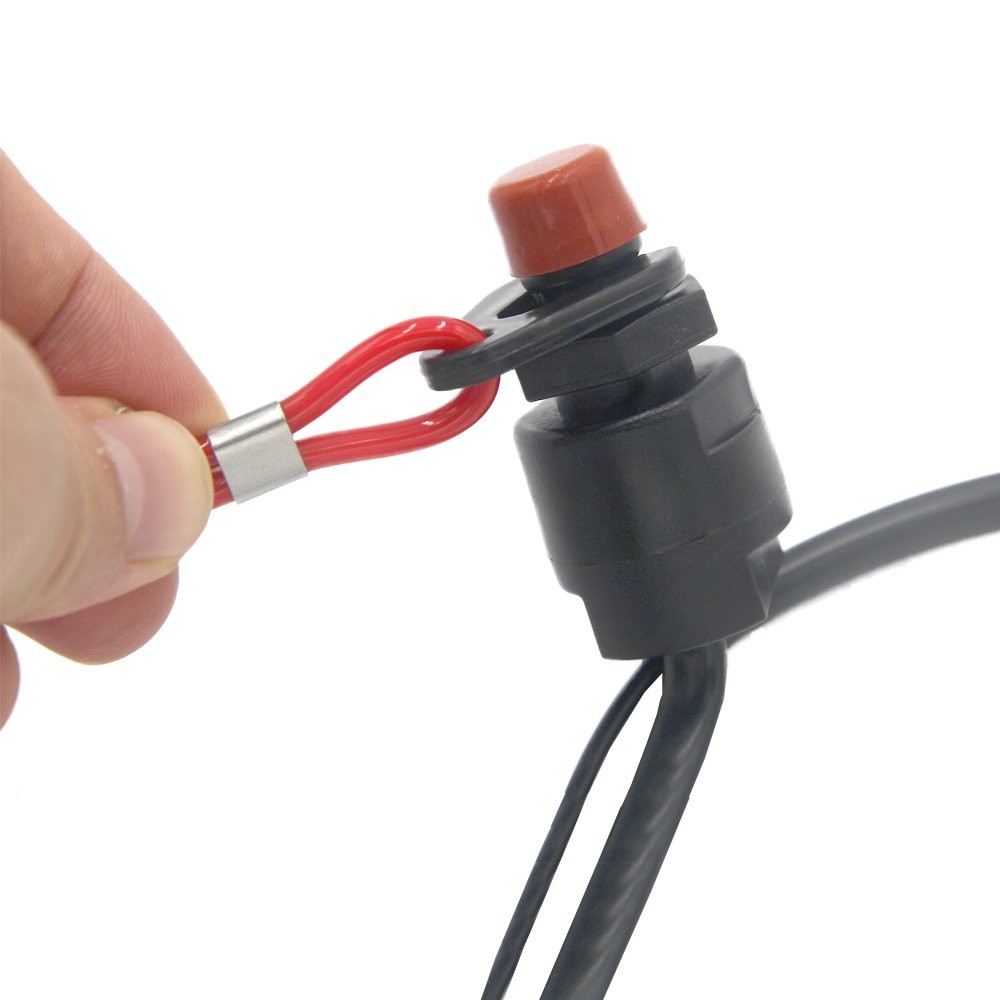 Universal Boat Outboard Engine Motor Kill Stop Switch & Safety Tether Lanyard