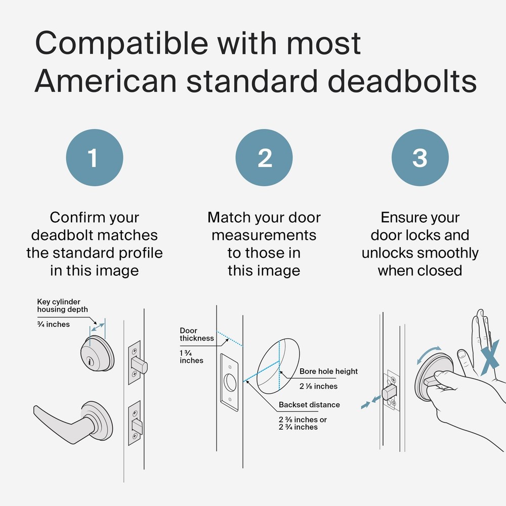 Level Bolt Smart Deadbolt - Previous Model Bolt, Satin Chrome