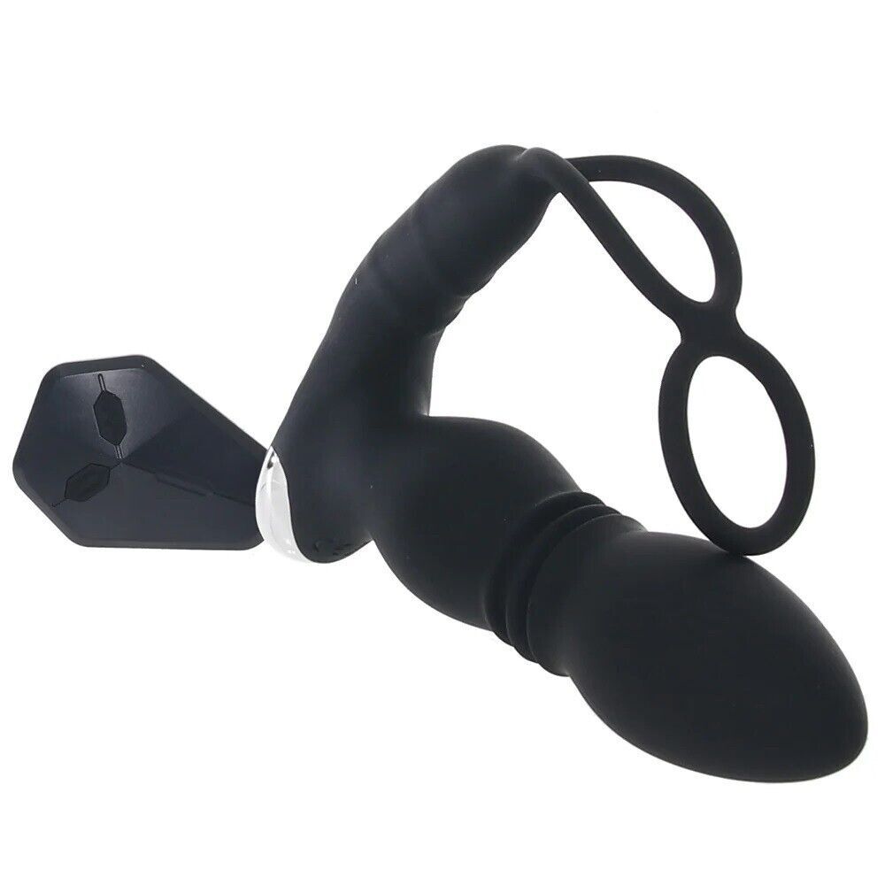 Ass-Sation Wireless Remote Control Thrusting Power Anal Butt Plug Vibrator