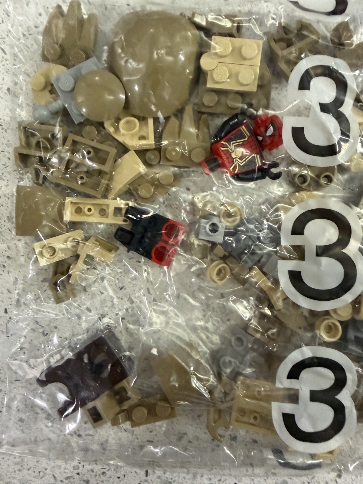 Lego Marvel Spider-Man vs Sandman Final Battle 76280 Sealed Bag 3 Only