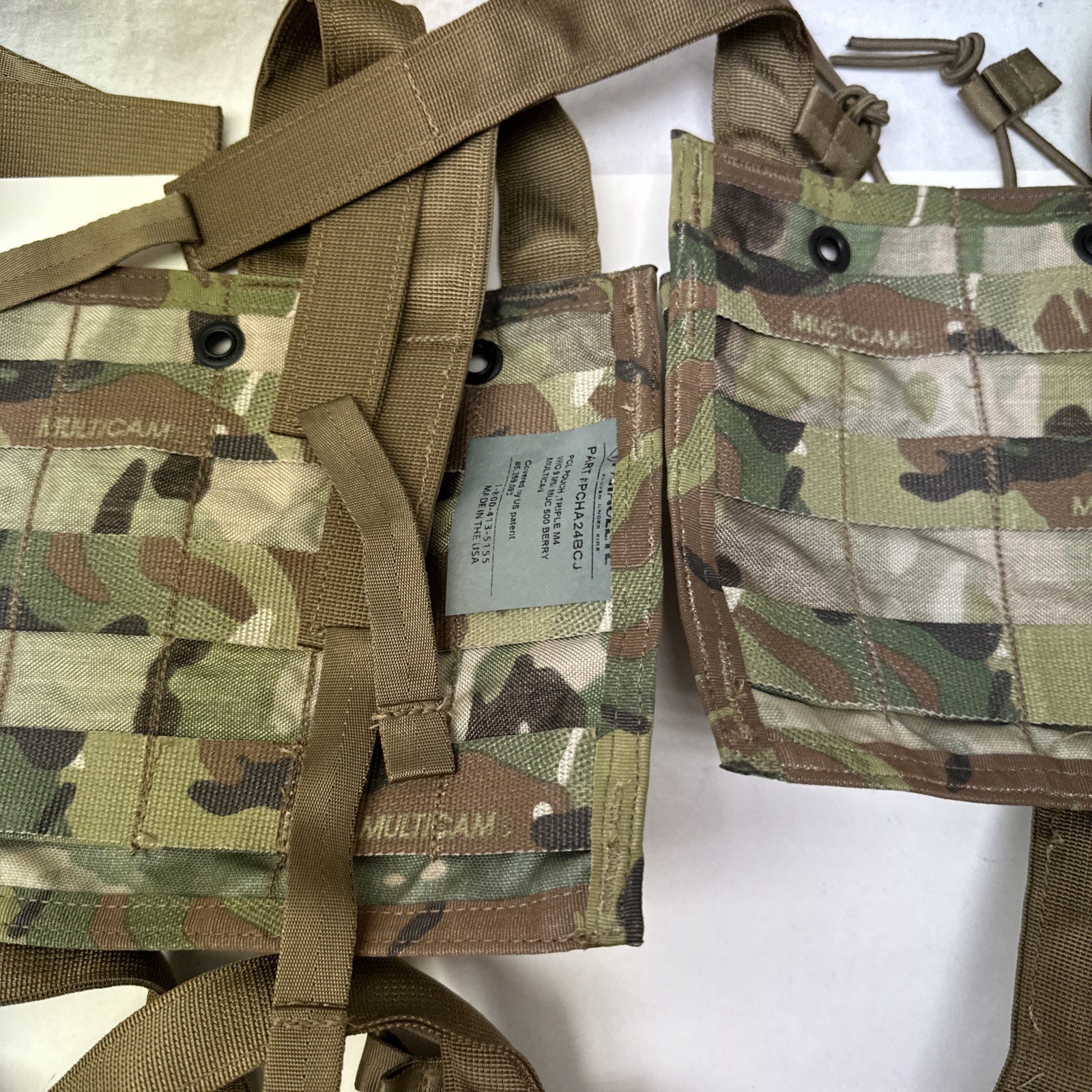 Paraclete PCL Triple Shingle Loop front Crye Multicam MOLLE Pouch PCHA24BCJ