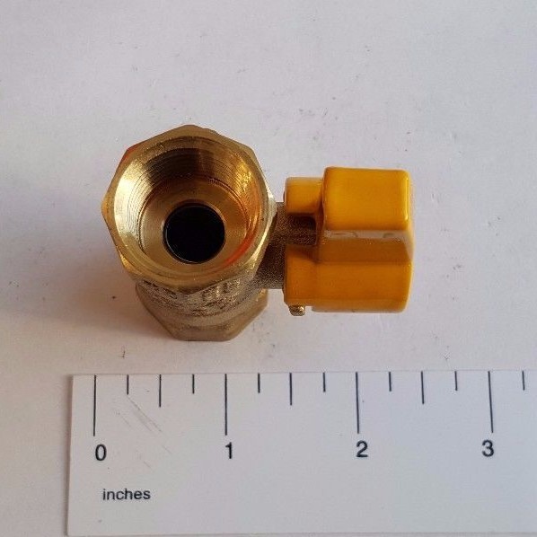 10) 1/2" IPS BRASS GAS BALL VALVE, CSA APPROVED 1/4 TURN - PROPANE, NATURAL GAS