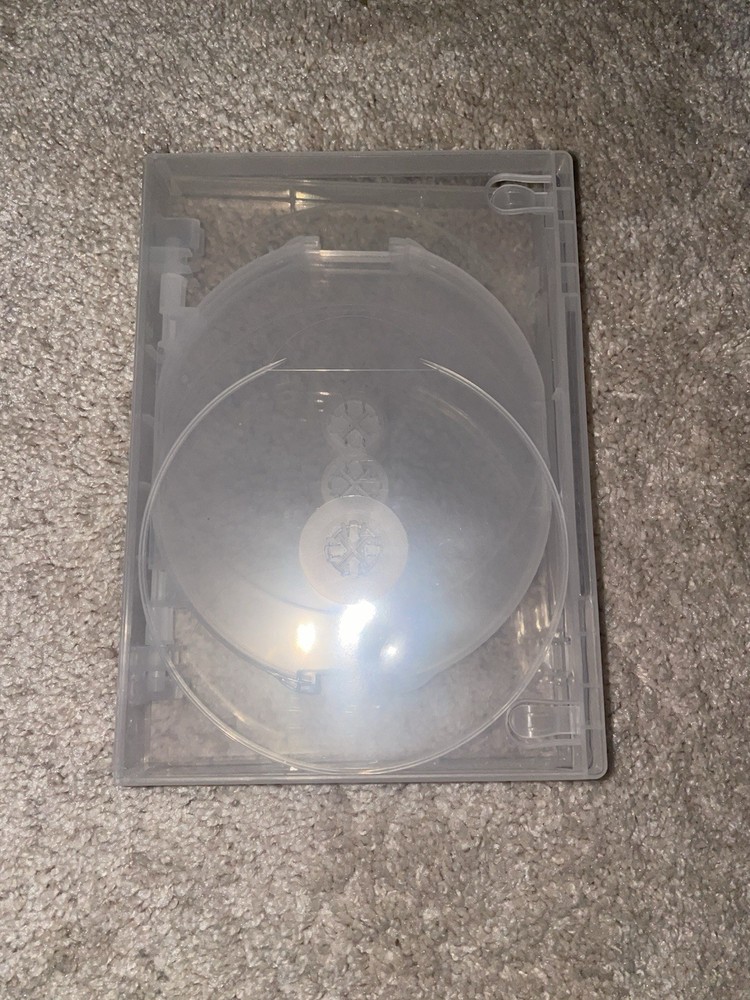 Clear Empty DVD Case Multi Disc Capacity Holds 14 Discs Used