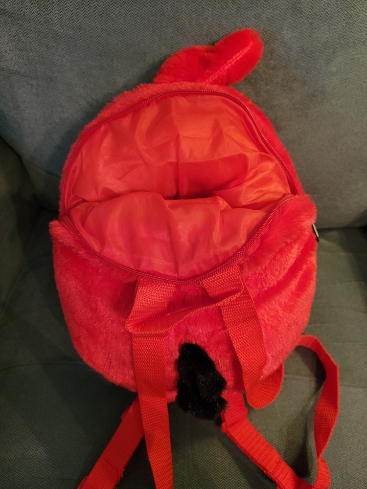 Red Angry Birds Plush Backpack
