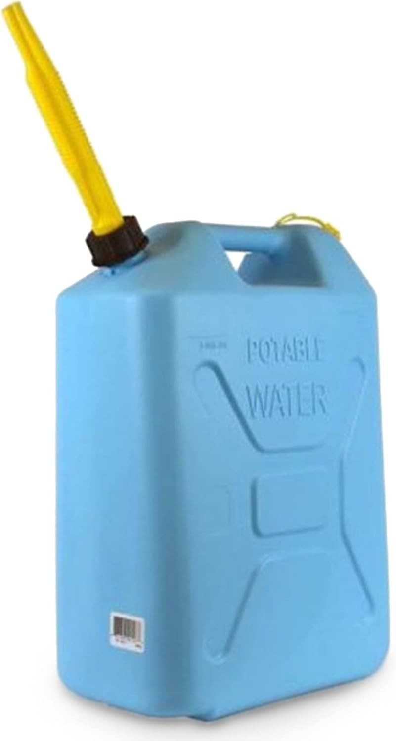 Portable Plastic Military Style Food Grade 5 Gal Water Jug Container with Revers