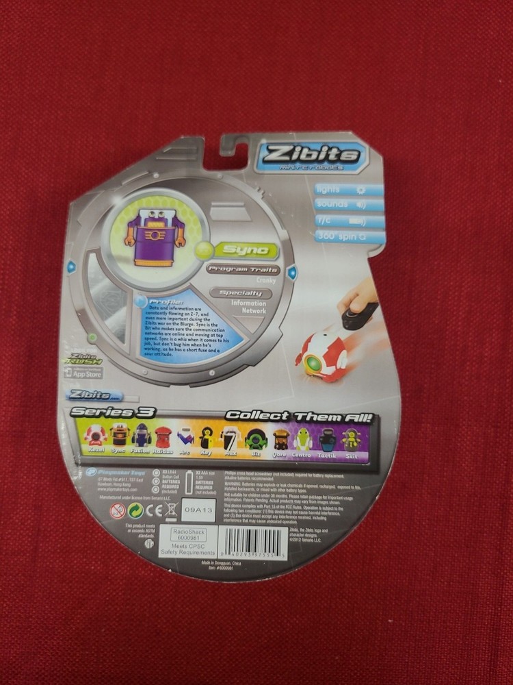 Zibits Mini Remote Control RC Robot Sync Collector Series 3 New