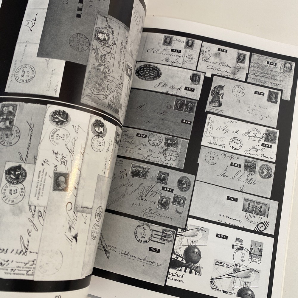 Lot Of 2 REL Robert E. Lippert Postal Stamp Auction Catalogs, 1991, Michigan