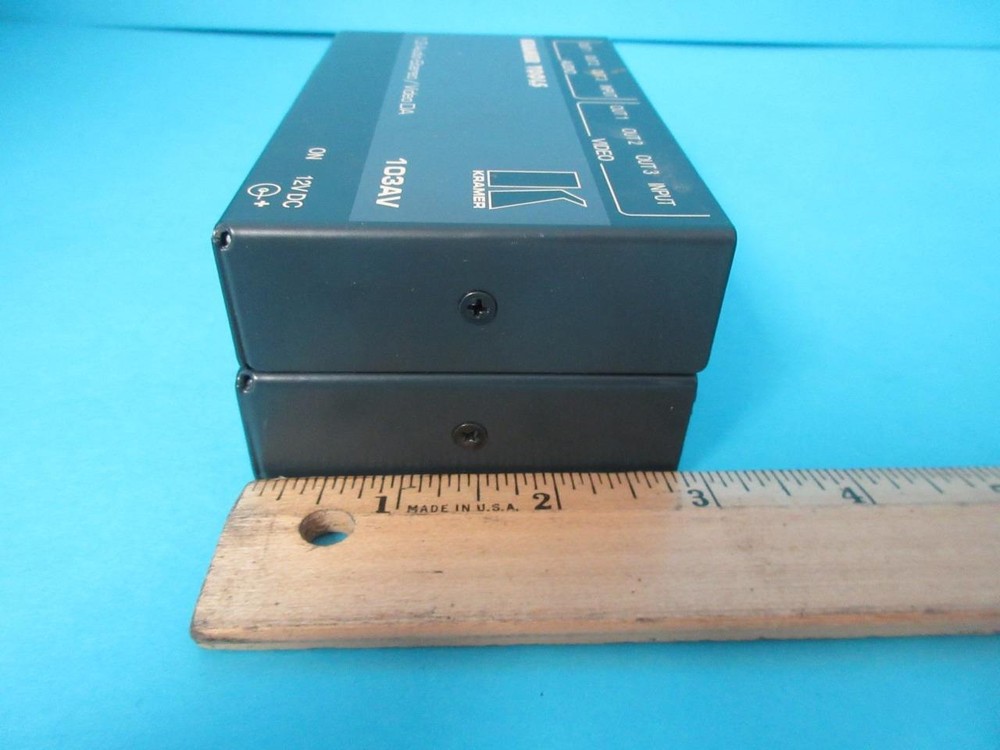 KRAMER TOOLS 103AV 1:3 AUDIO-STEREO/VIDEO DA DISTRIBUTION AMPLIFIER MINT