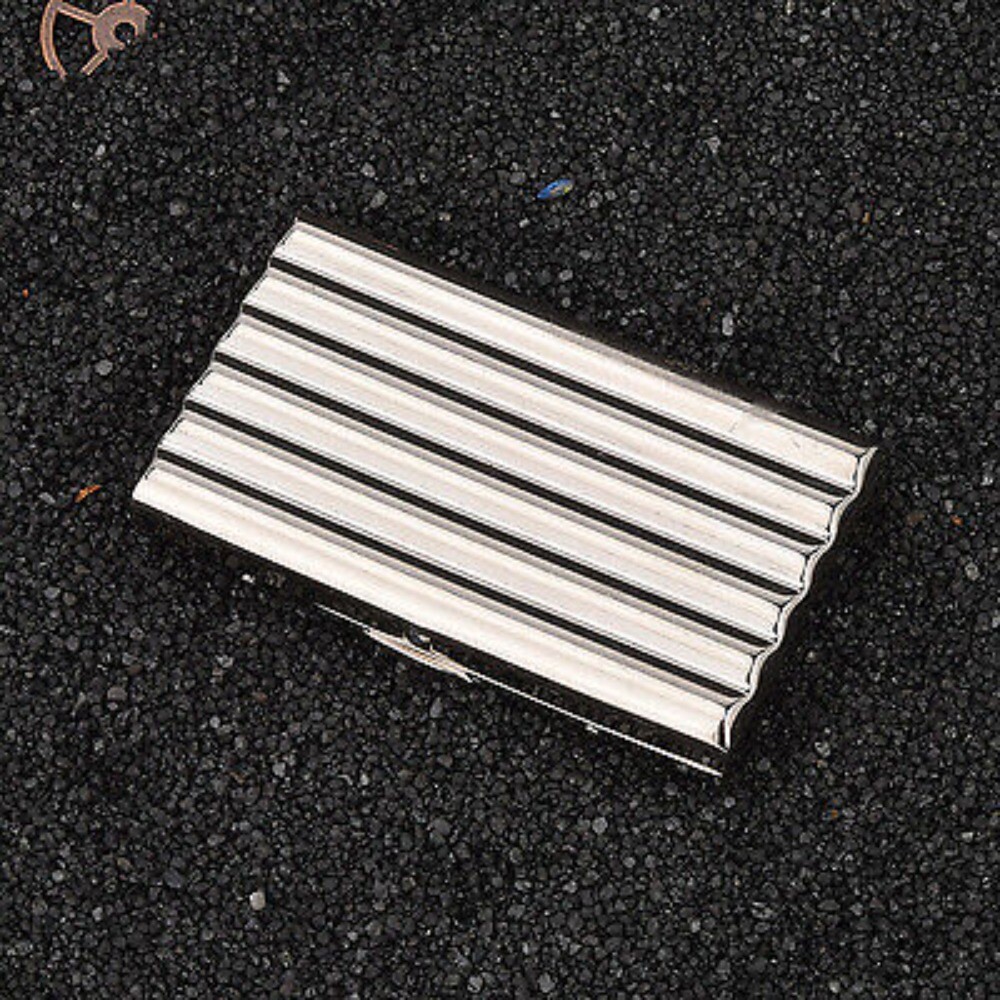 Vintage Wave Pattern Copper Cigarette Case: 10pcs, Moisture Resistant & Portable